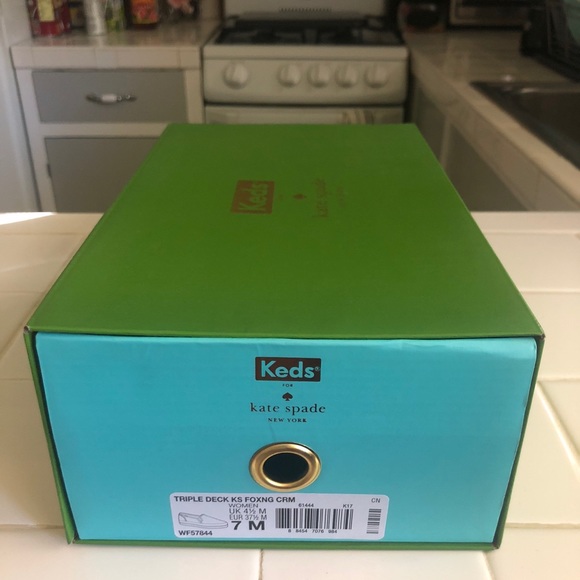 NIB Triple decker white Keds & Kate spade shoes - Picture 6 of 6